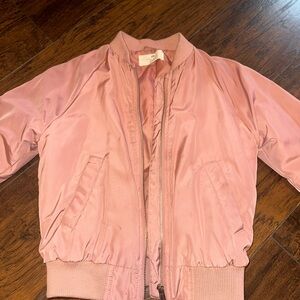 Kids Pink Bomber Jacket